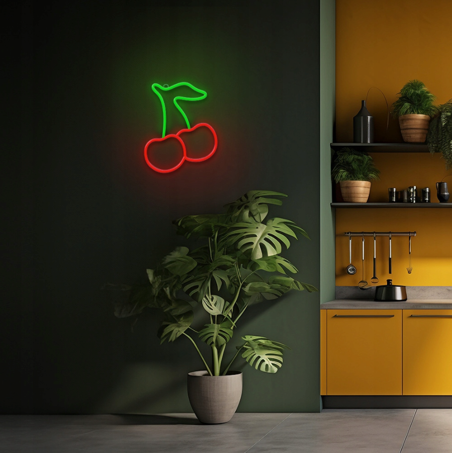 Cseresznye Neon” LED Dekoráció