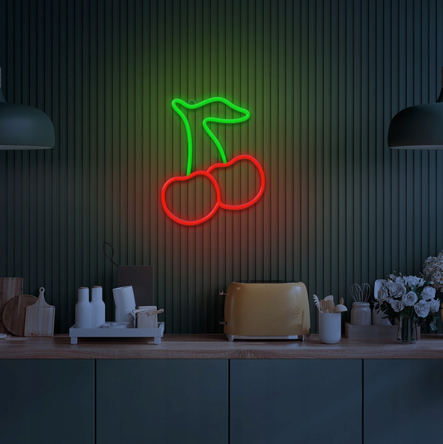 Cseresznye Neon” LED Dekoráció