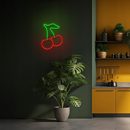 Cseresznye Neon” LED Dekoráció